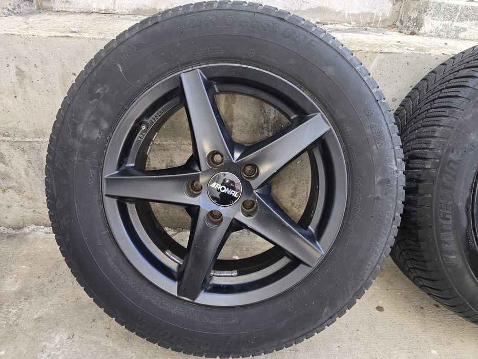 Джанти Ronal 5x112 j7 et45 16" audi  Vw Mercedes  С гуми Bridgestone
