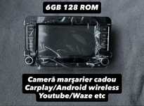 Navigatie 6GB 128GB Carplay wireless Volkswagen Passat b6 b7 CC Golf