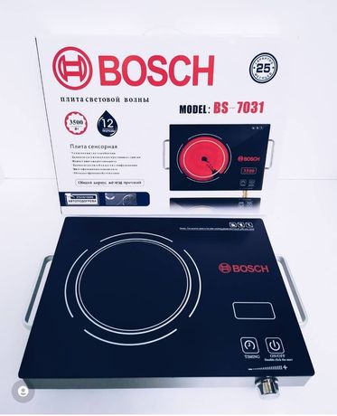 Настольная плита инфракрасная Bosch. Электрическая плитка 3500w. Плита