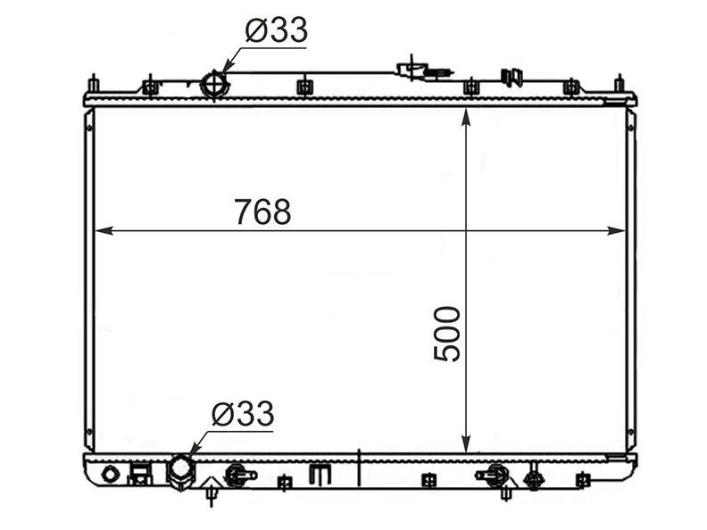 Honda, Acura основной радиатор
