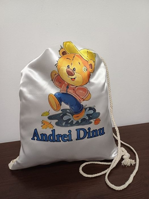3 Săculeți personalizați pentru creșă sau grădiniță