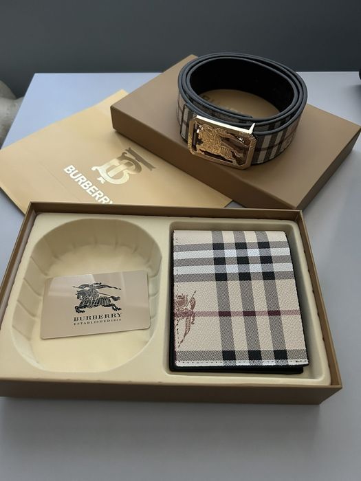 Burberry колан и портфейл