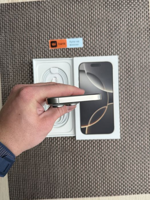 НОВ! *ЛИЗИНГ* iPhone 16 Pro 256Gb Natural Titanium / Гаранция