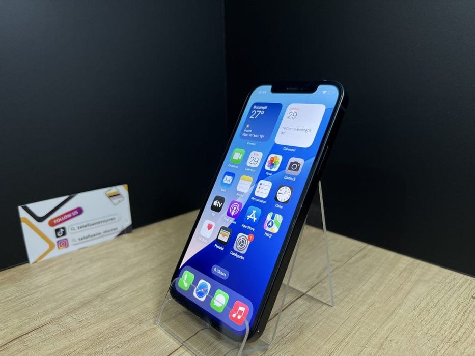 iPhone 12 64Gb Midnight 3 ani garanție, Telefoane Mureș