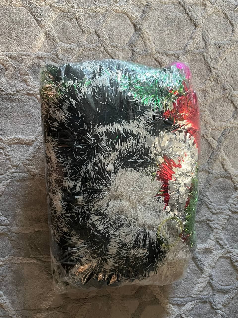 Ёлочные игрушки, мешура,б/у.