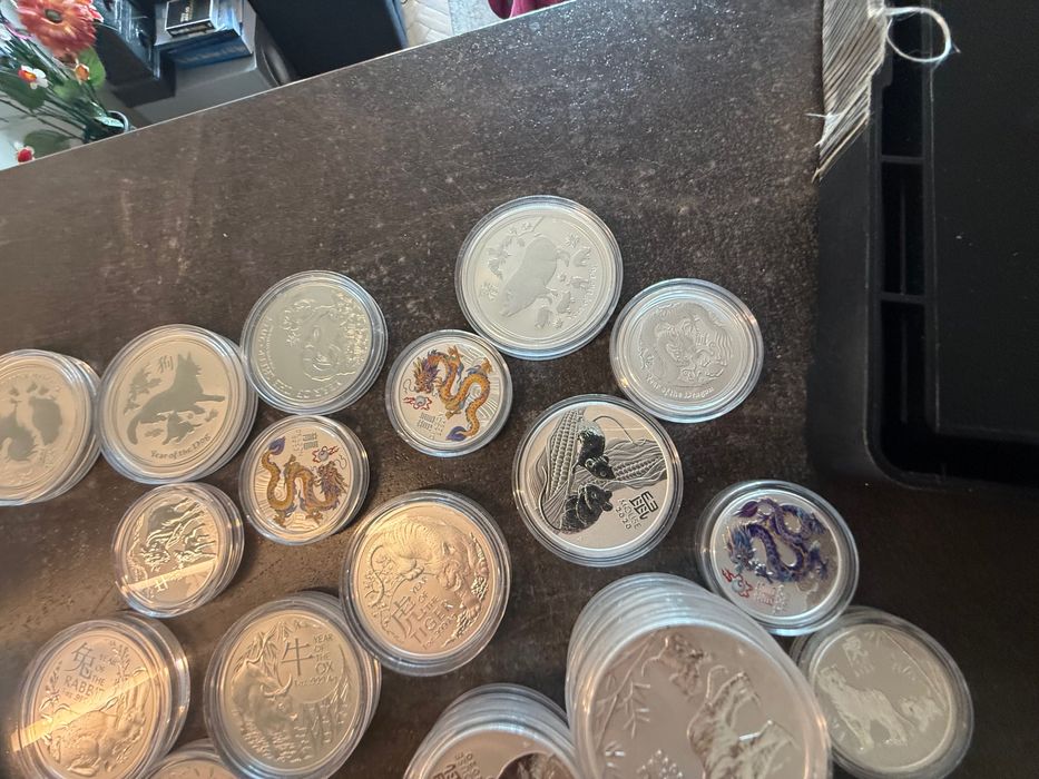 Лунари различни монети 1-1/2oz lunar сребърна монета Лунар