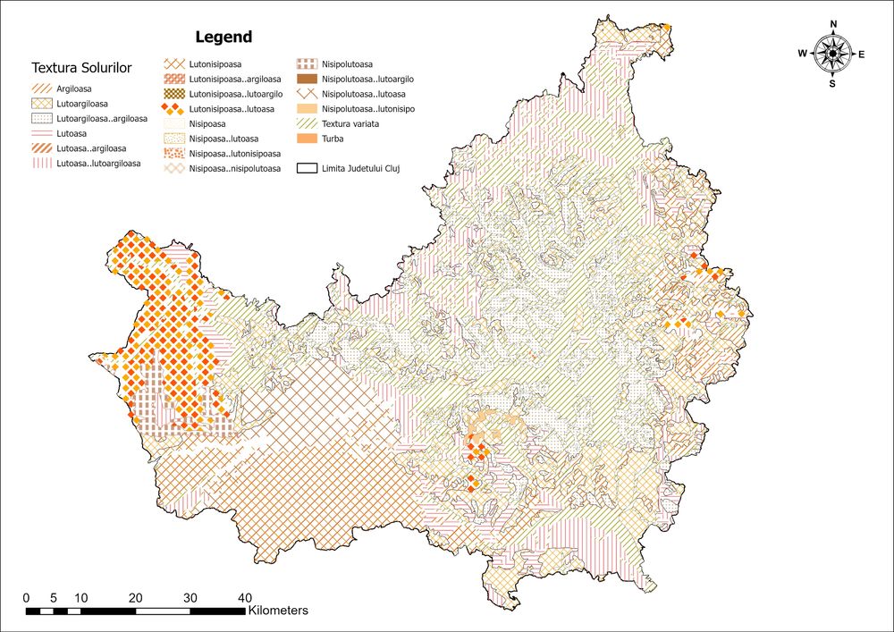 Hărți GIS realizate în ArcGIS