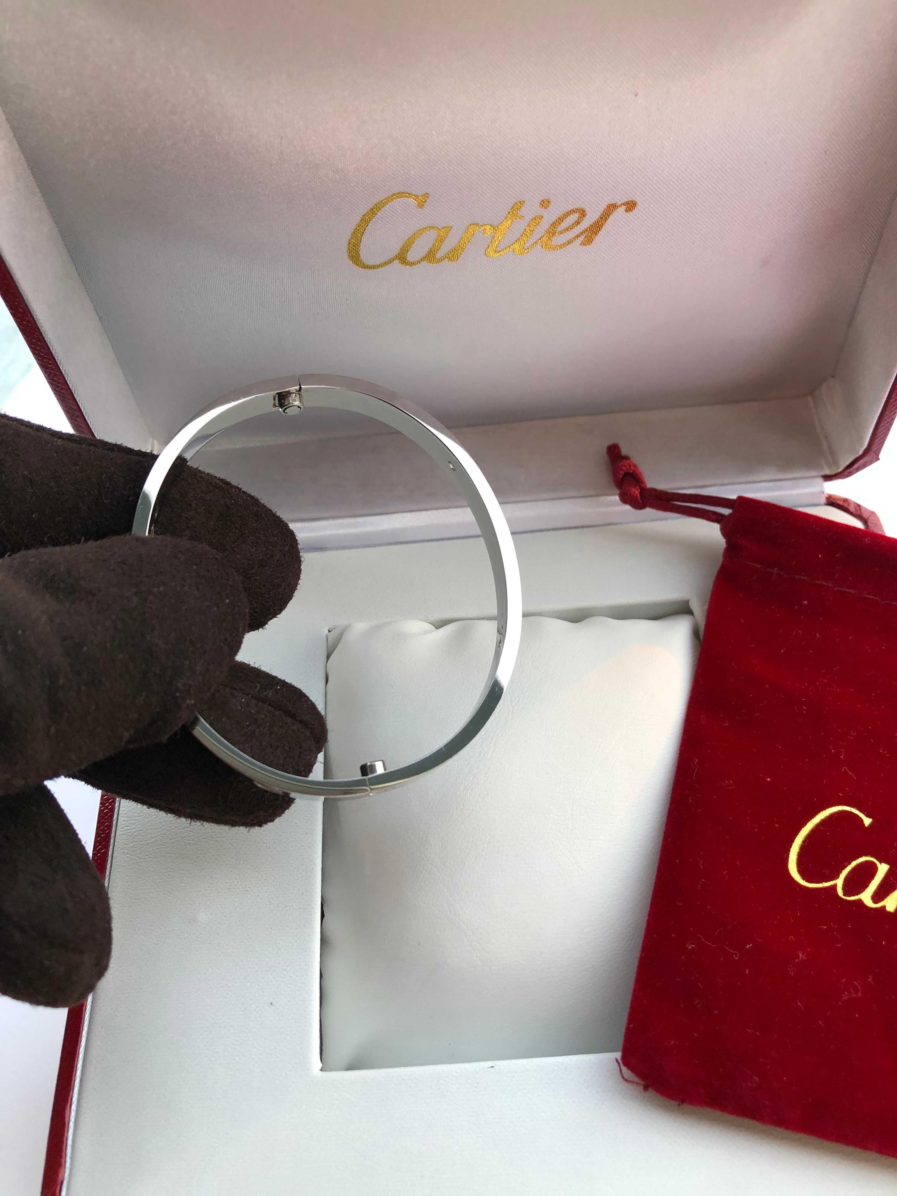 Brățară Cartier 19 White Gold 18K Diamond