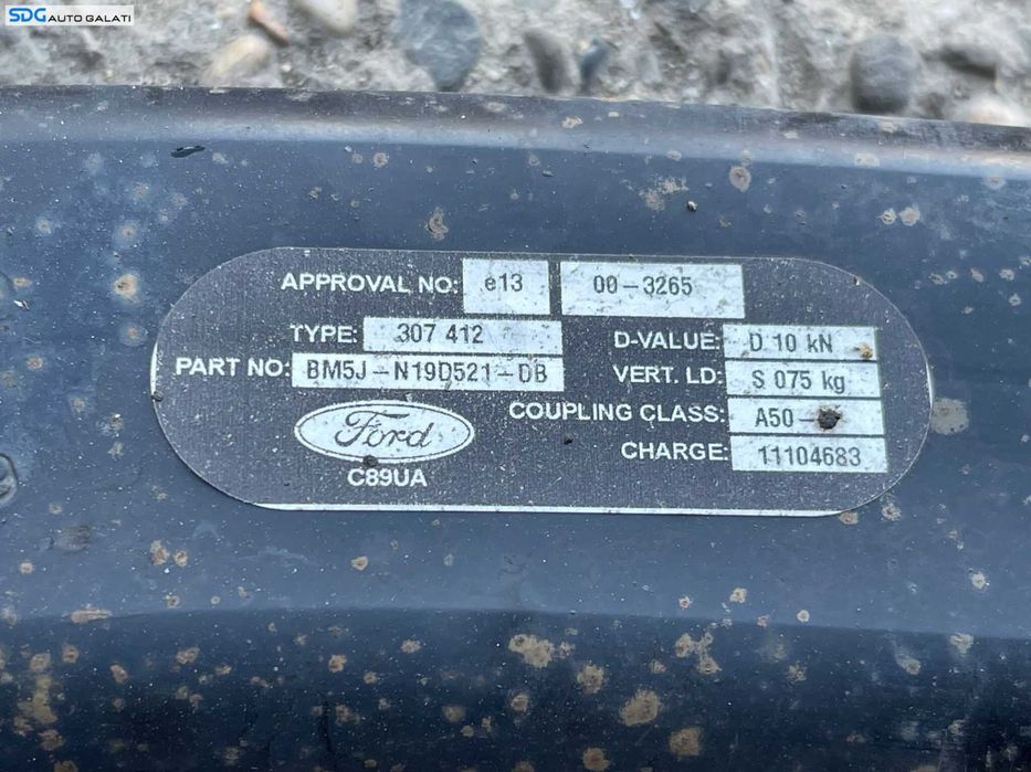 Carlig Remorcare Tractare cu Priza Instalatie Electrica Fara Cui Ford Focus 3 Break Combi 2010 - 2018 Cod BM5J-N19D521-DB [B3128]