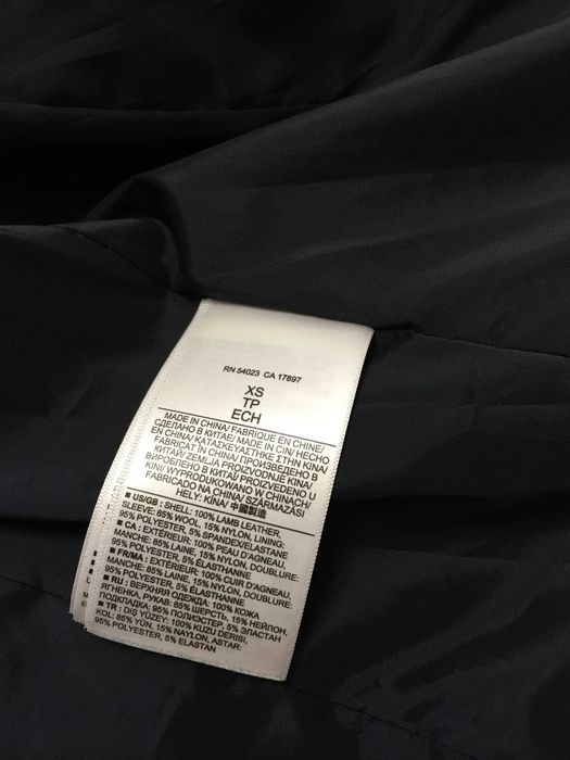 Banana Republic дамско яке естествена кожа и ръкави вълна XS