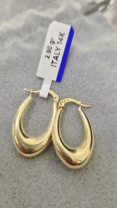 Золотые серьги 585 Конго