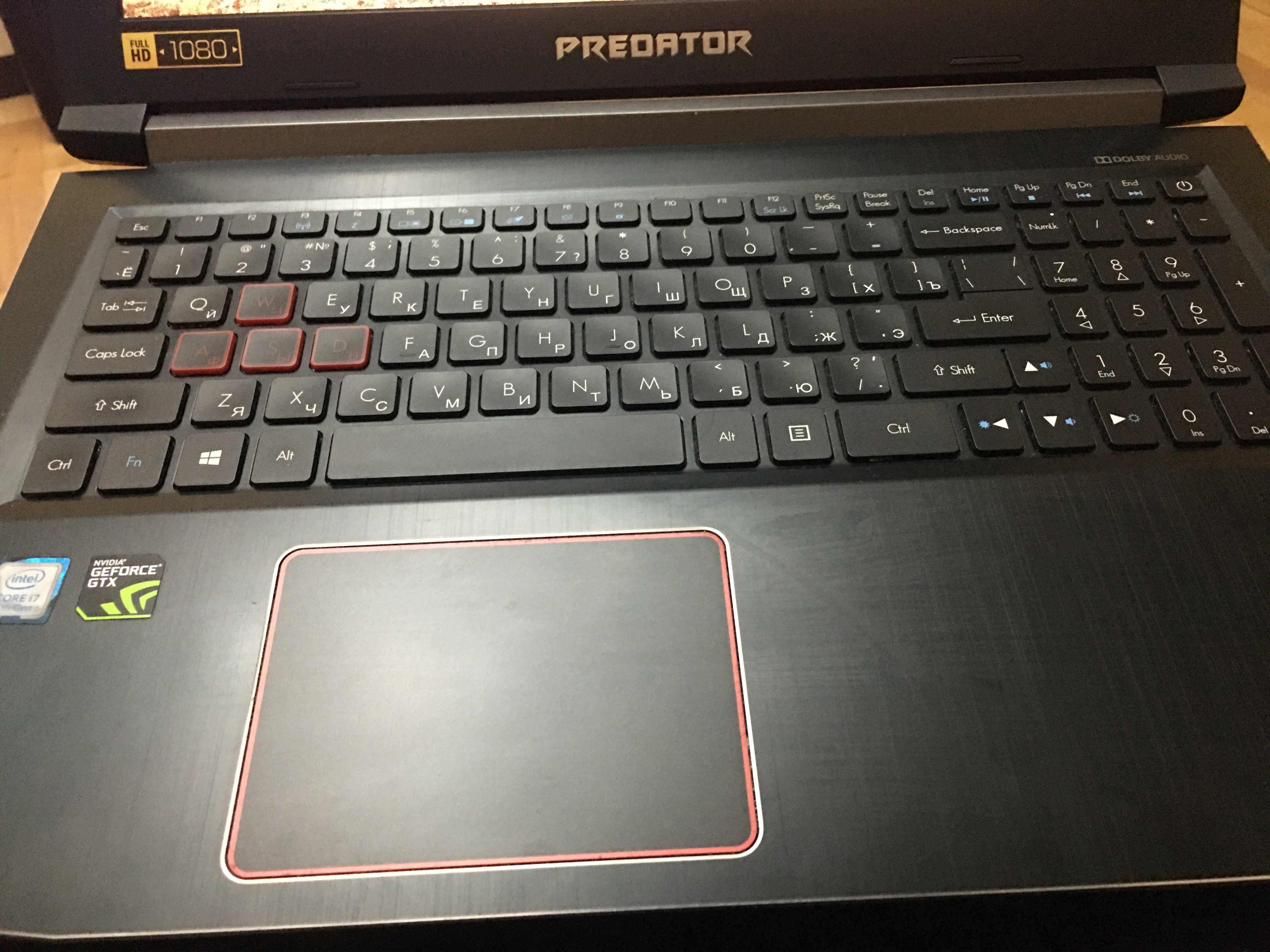Продам ноутбук игровой core i7 7700h+gtx 1050ti 4 gb ddr5/16 gb.Обмен.