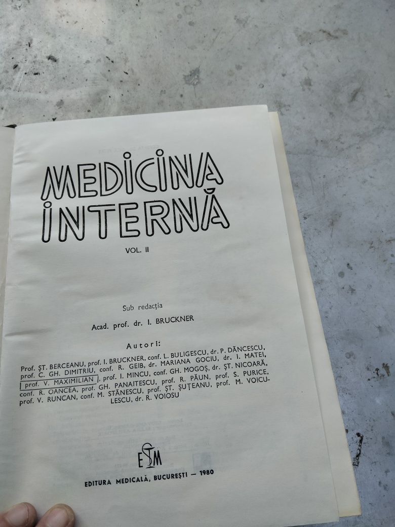 Carte medicină internă volumul 2
