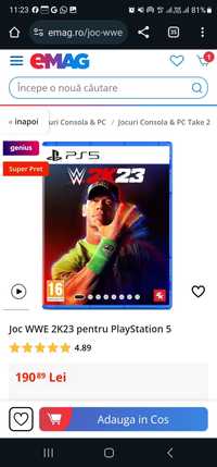 Joc WWE 2K23 pentru PlayStation 5 sigilate