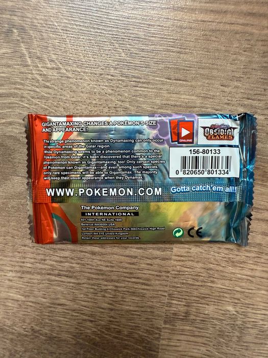 Pokemon Obsioian Flames Pack