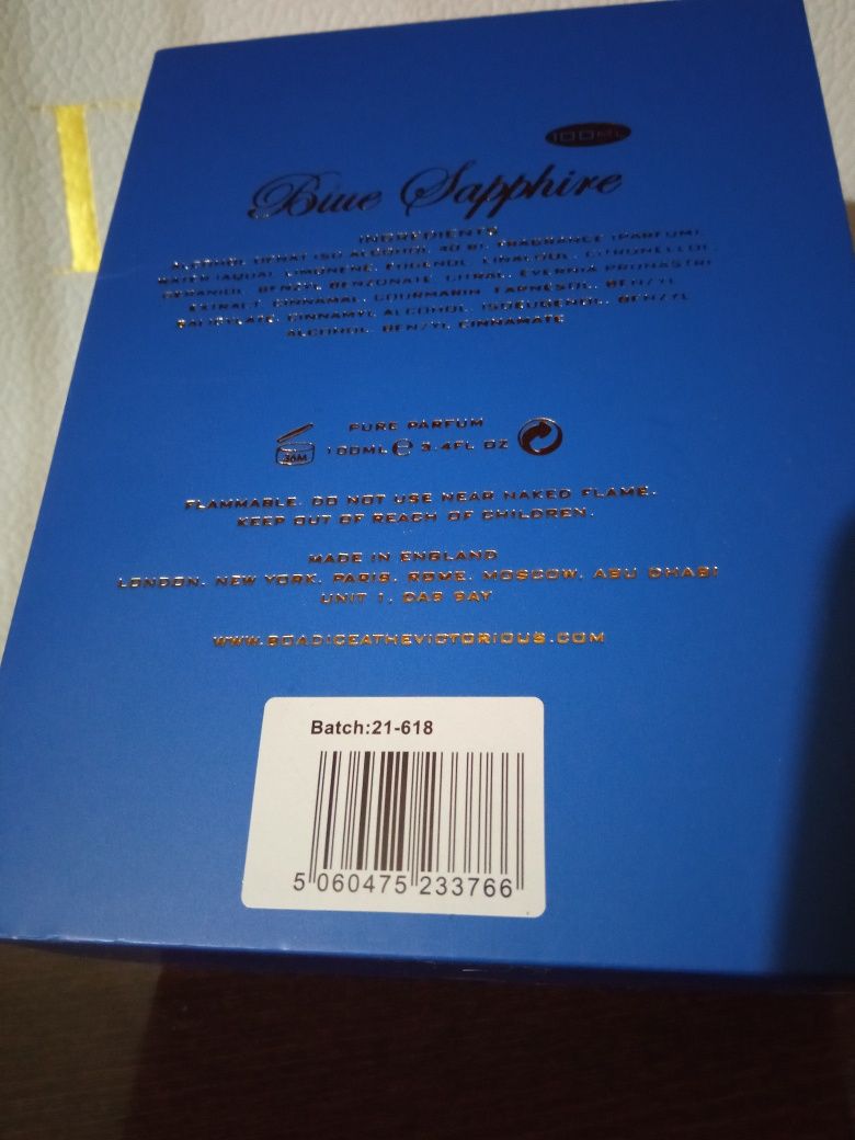 Парфюм Boadicea the Victorius Blue Sapphire