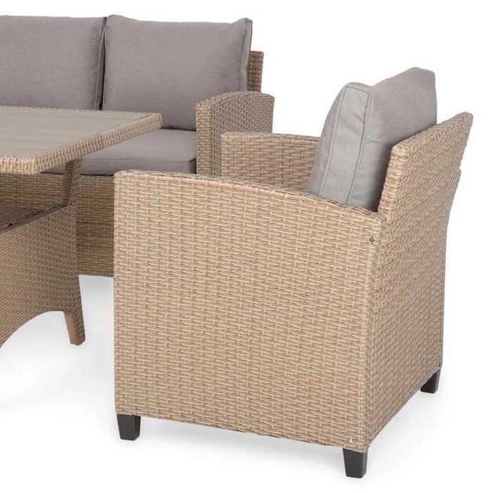 Set mobilier de gradina/terasa 2 fotolii canapea 2 taburete și masa