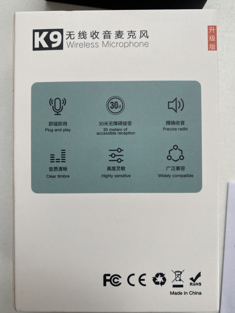 Новый Беспроводной микрофон. Петличка. Wireless microphone.