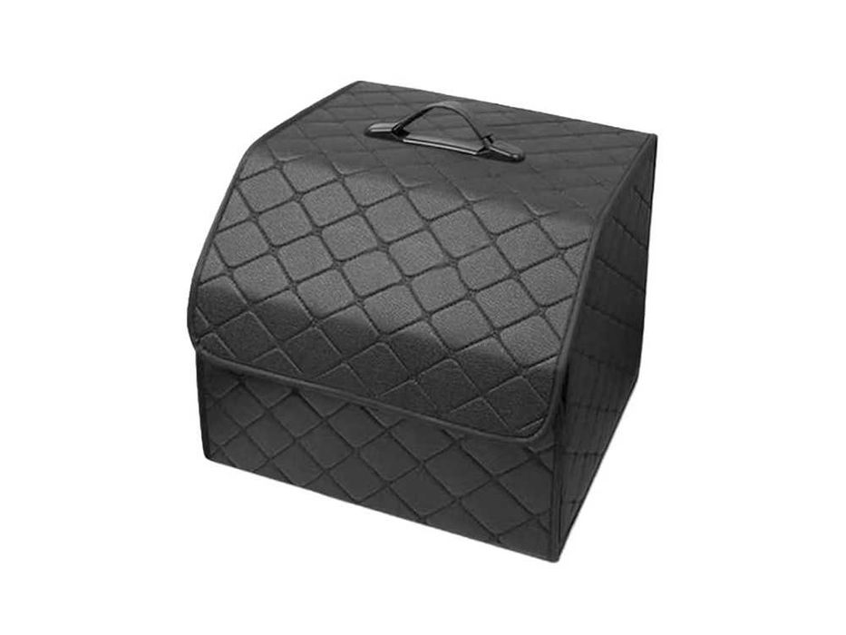 Сгъваема кожена кутия органайзер за багажник на кола