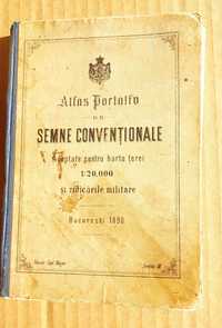 F177-I-Carte Romania-Semnele conventionale Bucuresci 1890