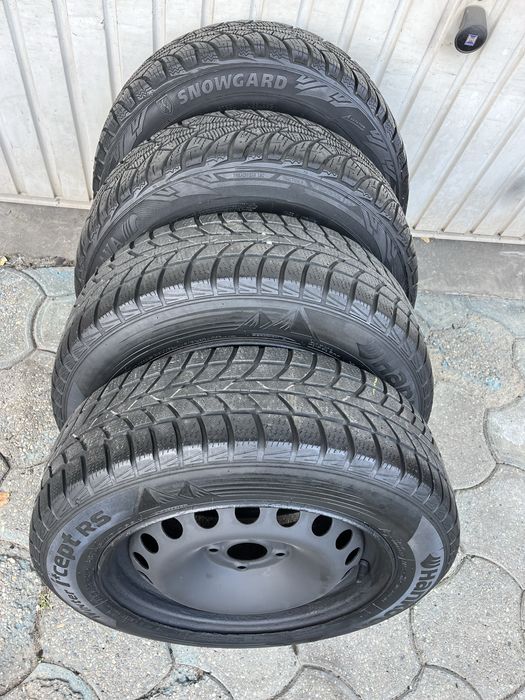 Jante otel 4x100mm, anvelope iarna 185/65 R15 Dacia Logan Renault Opel