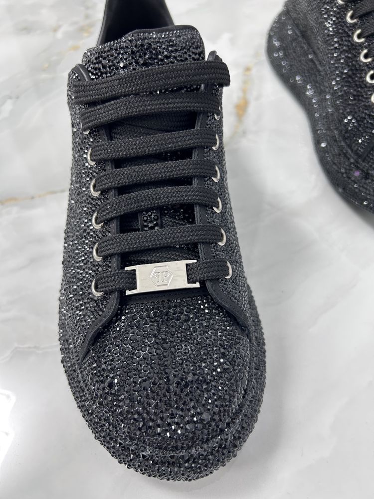 Philipp Plein crystal-embellished low-top sneakers