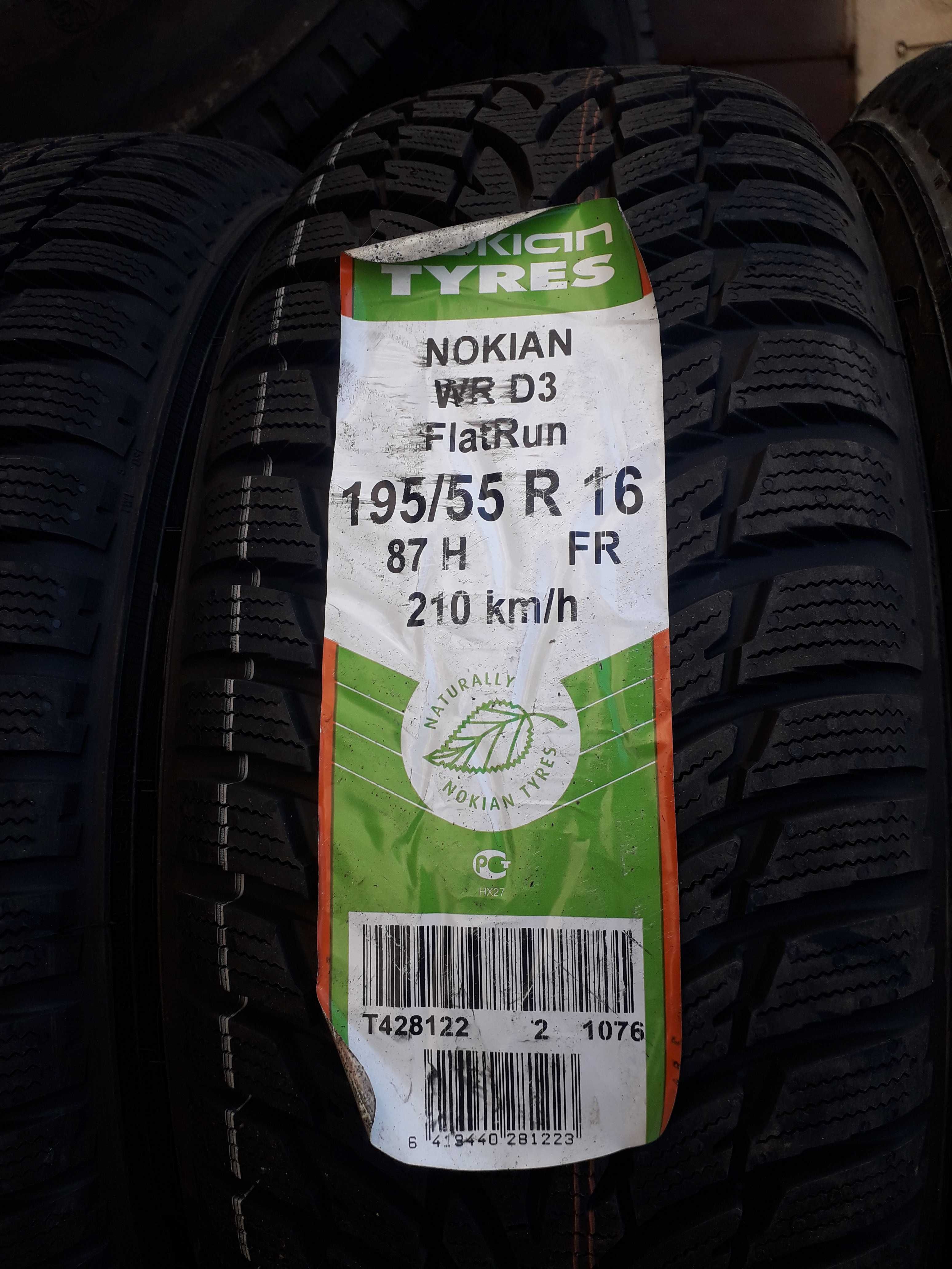 Нови зимни гуми R16 195/55 Nokian WRD3 AllWeatherPlus RUN-FLAT 87H M+S