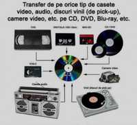 copiere casete video vhs pe dvd stick card hdd