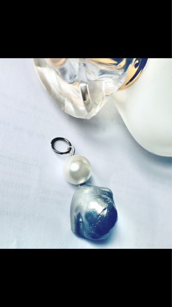 Cercei argint masivi cu scoica nautilus si pandantiv perla