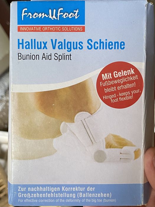 Бандажи, шина для поддержки большого пальца стопы