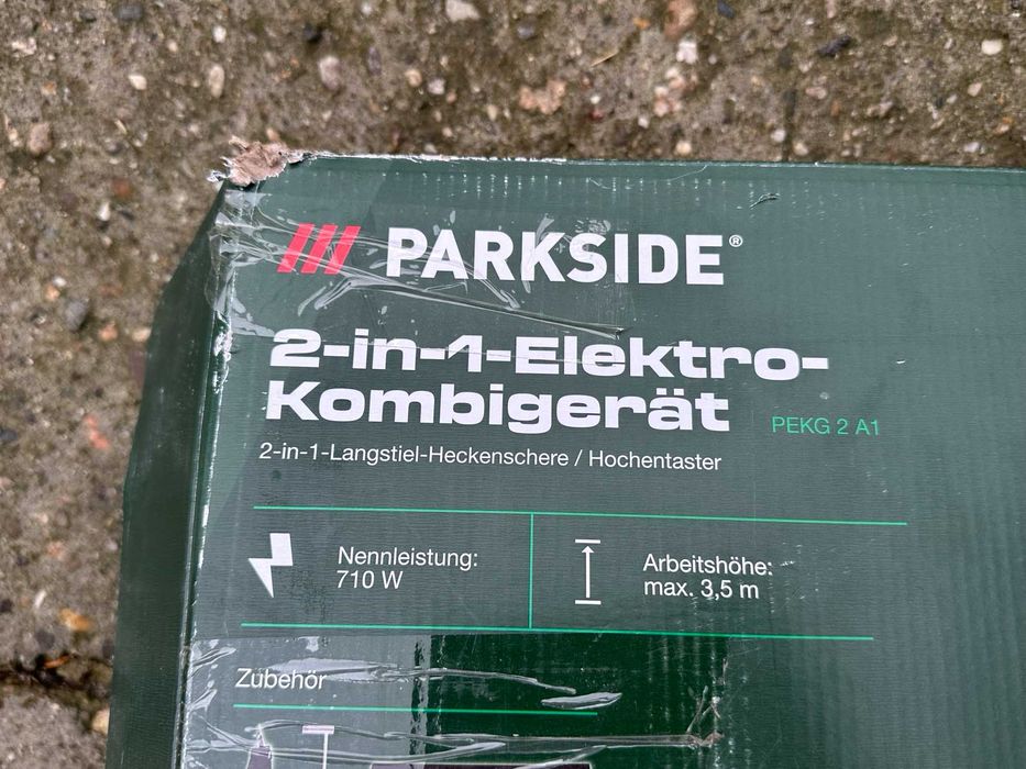 Parkside 2в1 телескопичен храсторез и трион