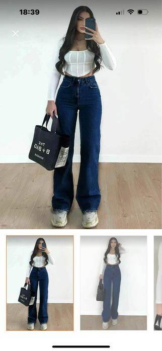 Blugi damă albaștri