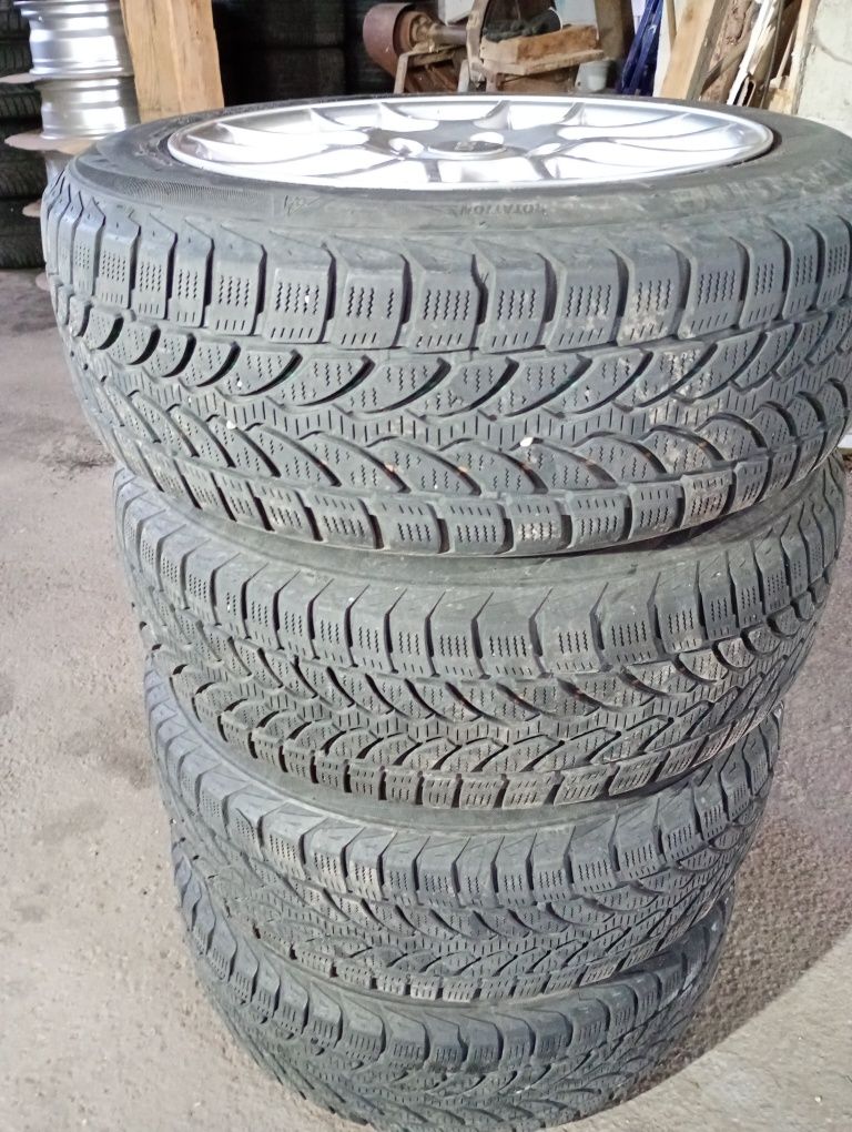 VW CADDY джанти със зимни гуми 195/60/16С 7,5J ET35 5x112 цо66,6 -