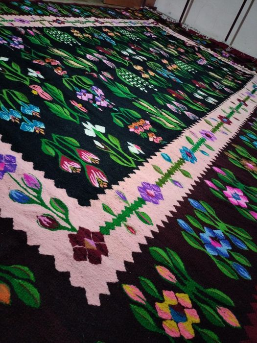 Exclusiv in CRAIOVA! Covor oltenesc, 180x300 cm,  țesut manual (Kelim)