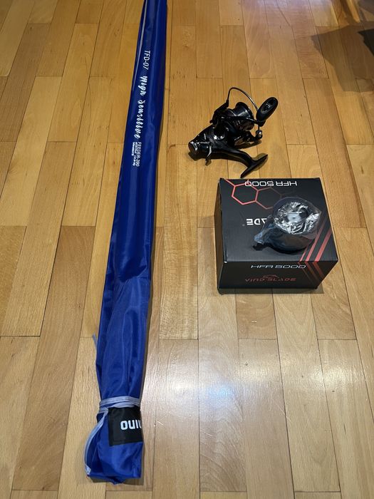 Set 1 Lanseta Saimino Sensitive Feeder 3.90 + 1 Mulineta HFR 5000