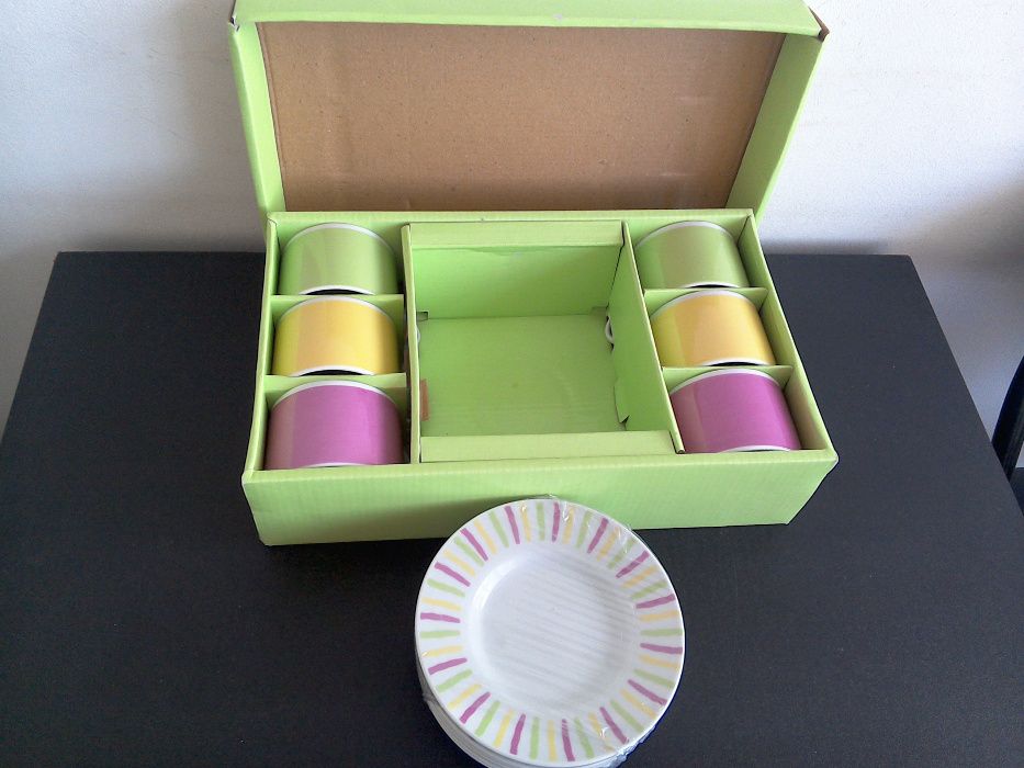 Servici/set cești cafea, NOI, 12 piese - 180 ml.