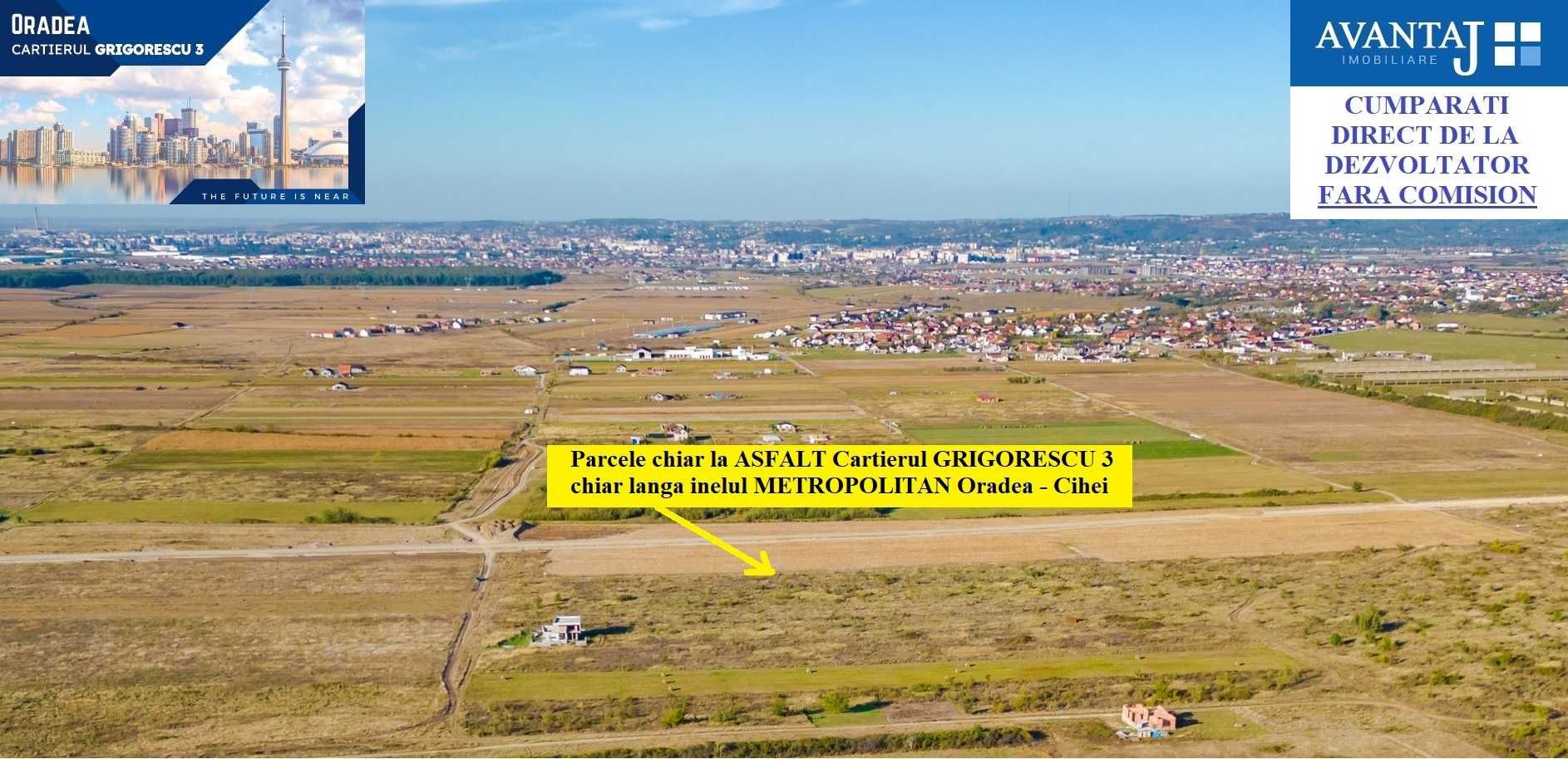 Parcele teren 500 m2 în cartierul GRIGORESCU 3 Oradea ( PUZ)