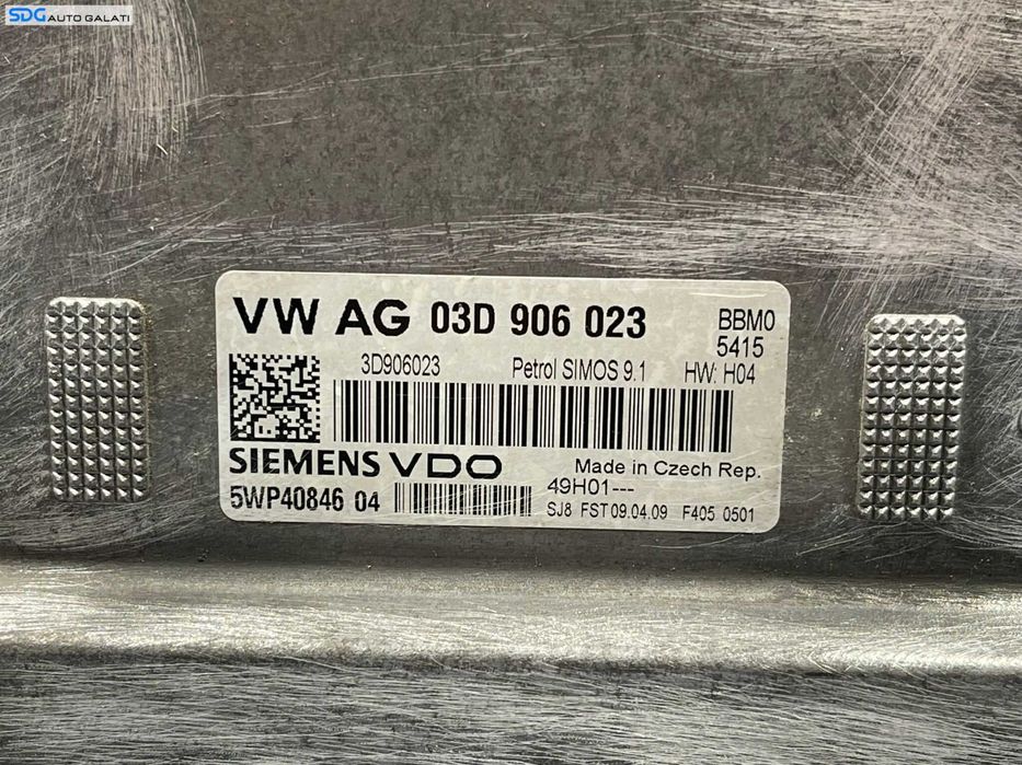 ECU Calculator Motor Volkswagen Polo 9N 1.2 BBM 2005 - 2010 Cod 03D906023 5WP40846 [L7985]