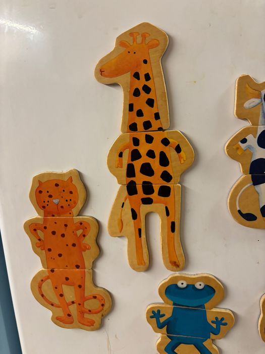 Детски дървени магнити Djeko ферма