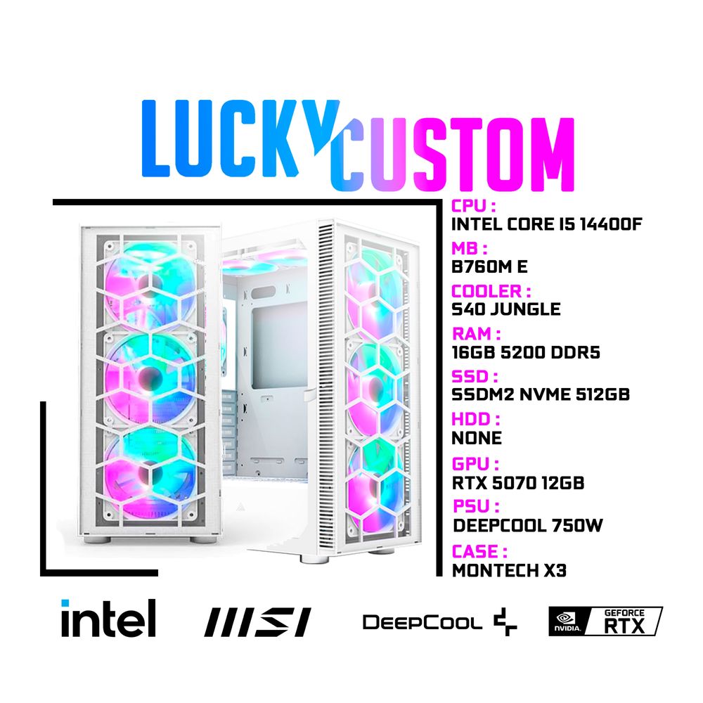 [НОВЫЕ] MSI B760 i5 14400F DDR5 16Gb RTX5070 12Gb