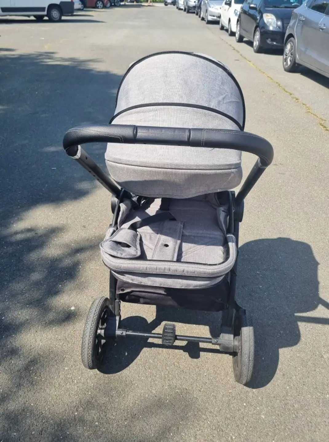 Детска количка ZOKKY NUVO GRAY комбинирана количка 2 в 1