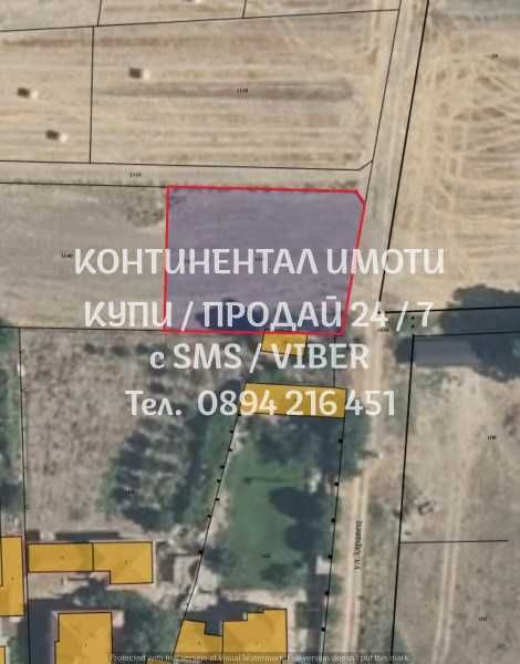 Парцел 690м2 за жилищно с виза в тиха част - код 62660