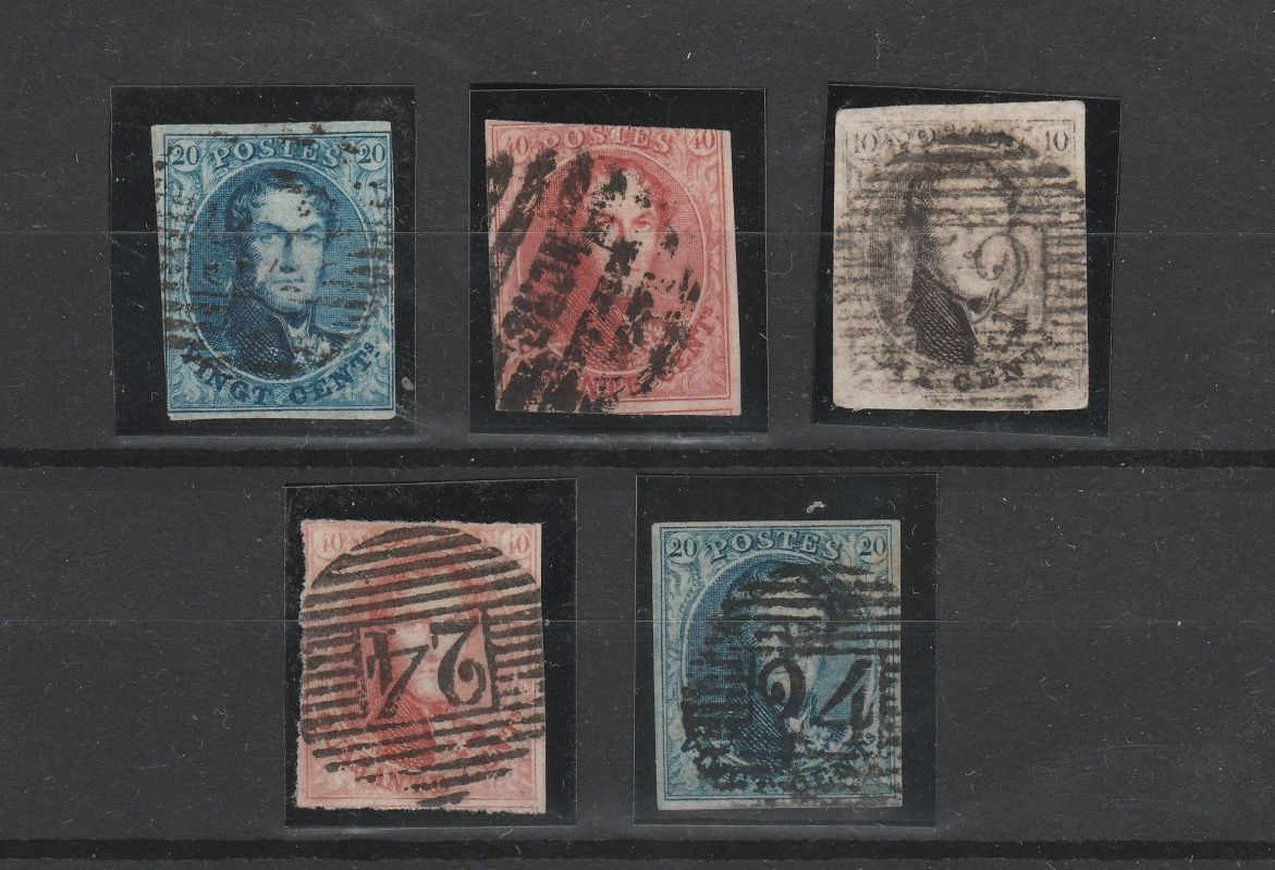 Lot timbre Regele Leopold Belgia vechi straine