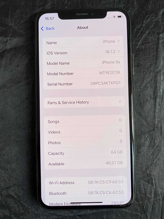 iPhone XS 64GB Space Grey – в добро състояние