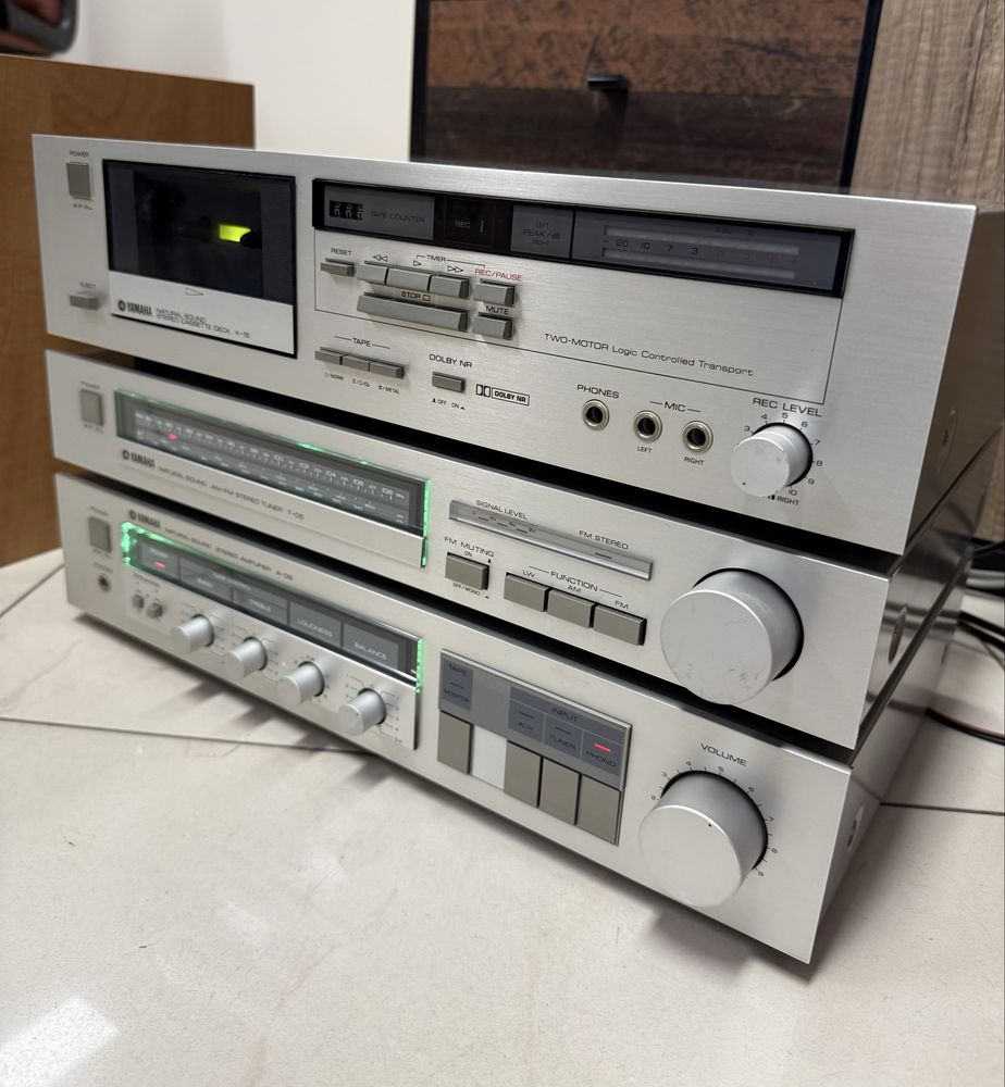 Ретро аудио система сет YAMAHA - усилвател, дек и тунер 1987 г