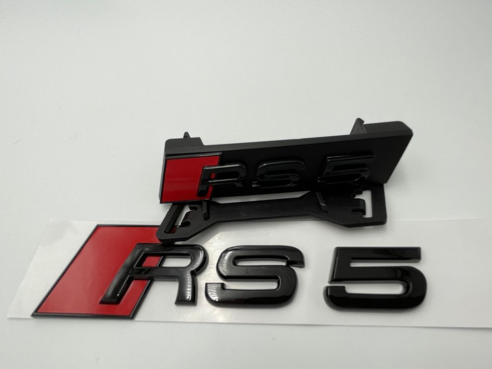 Set Embleme Audi RS5 negru s-line