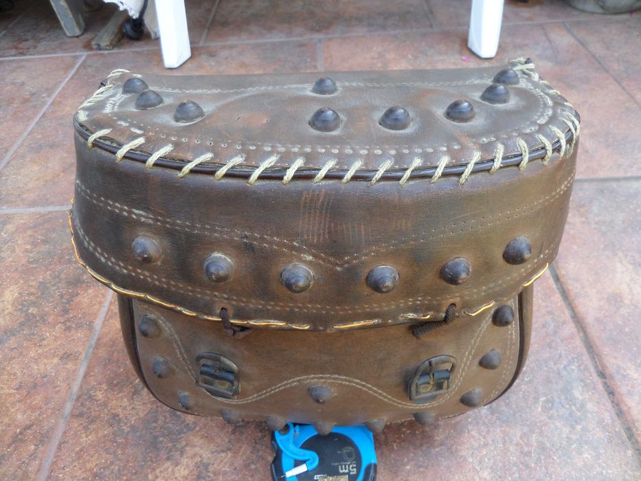 Geanta,Tolba de vinatoare vintage,coburi,geanta moto retro