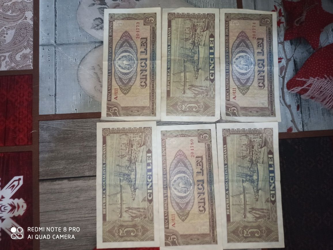 Bancnote din 1966 de cinci lei