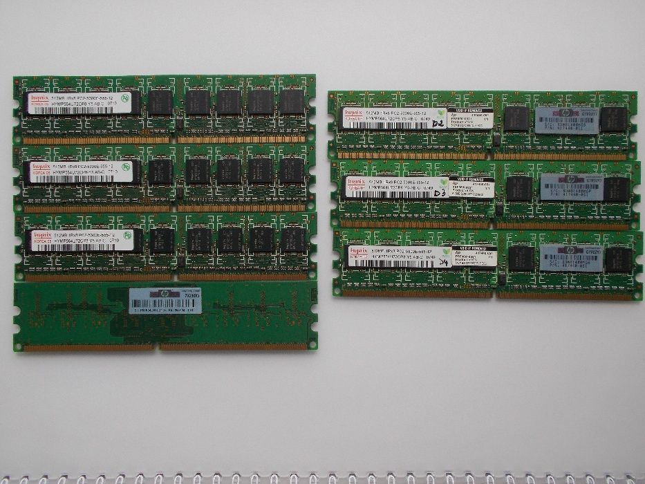 7 * 512 MB DDR2-ECC-RAM 1Rx8 PC2-5300E PC-Memory pt. Workstation/Serv