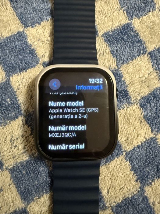 Apple Watch SE (2024), GPS, Carcasa Midnight Aluminium 44mm